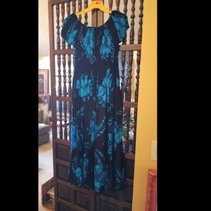 Hawaiian Tropical Maxi Dress